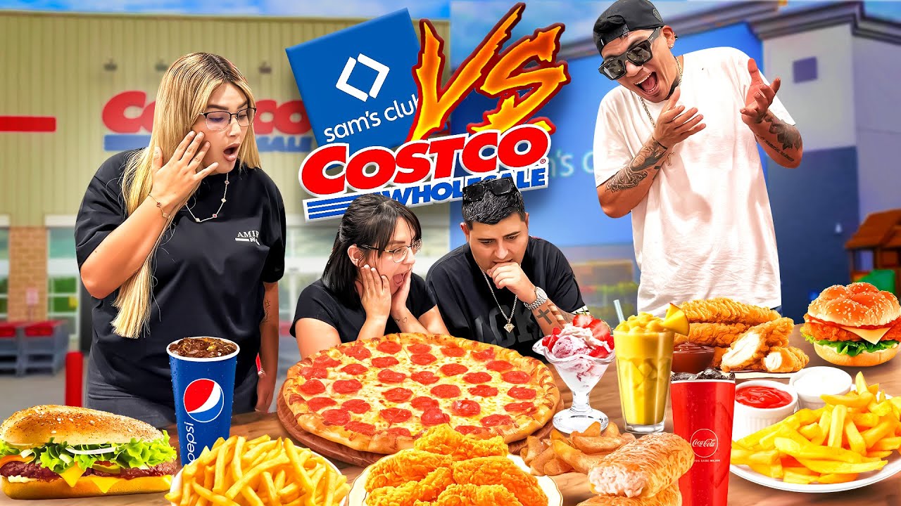 COMPRANDO TODO EL MENÚ DEL SAMS CLUB Y COSTCO// ¿Cuál es mejor?