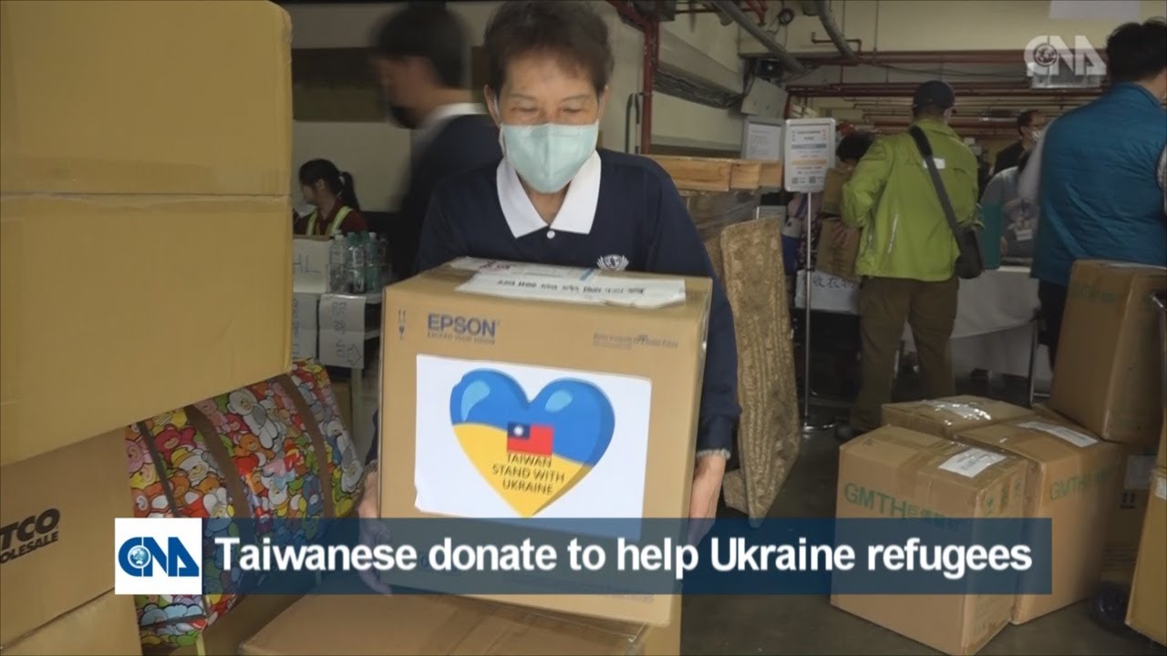Taiwanese donate supplies to help Ukrainian refugees