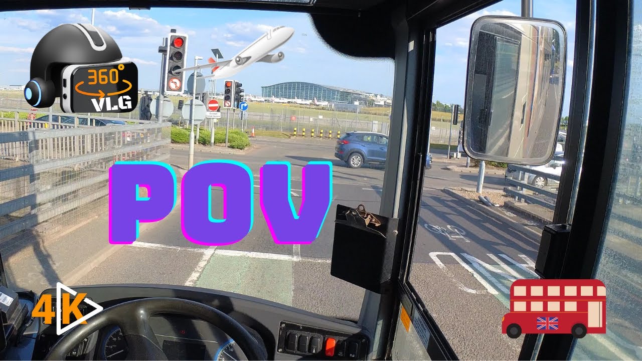 🚍POV BUS DRIVING TO HEATHROW AIRPORT WITH A DOUBLE DECKER🚍