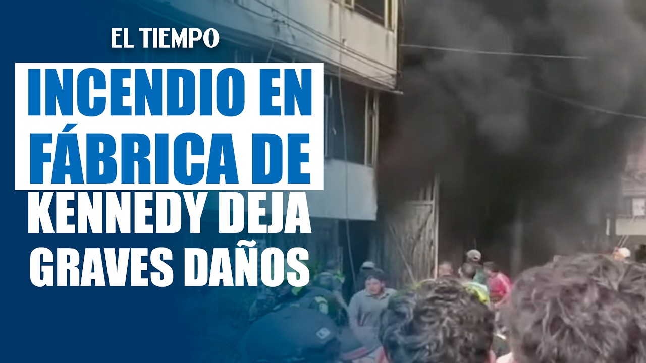 Voraz incendio en fábrica de espumas deja viviendas afectadas en Kennedy | EL TIEMPO