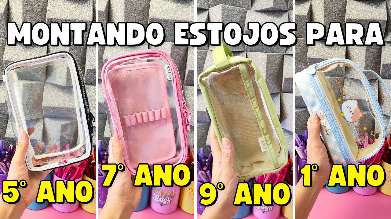 Montei 4 Estojos para 4 Séries Diferentes !! 5º ano, 7º ano, 9º ano e 1º ano do Ensino Médio!