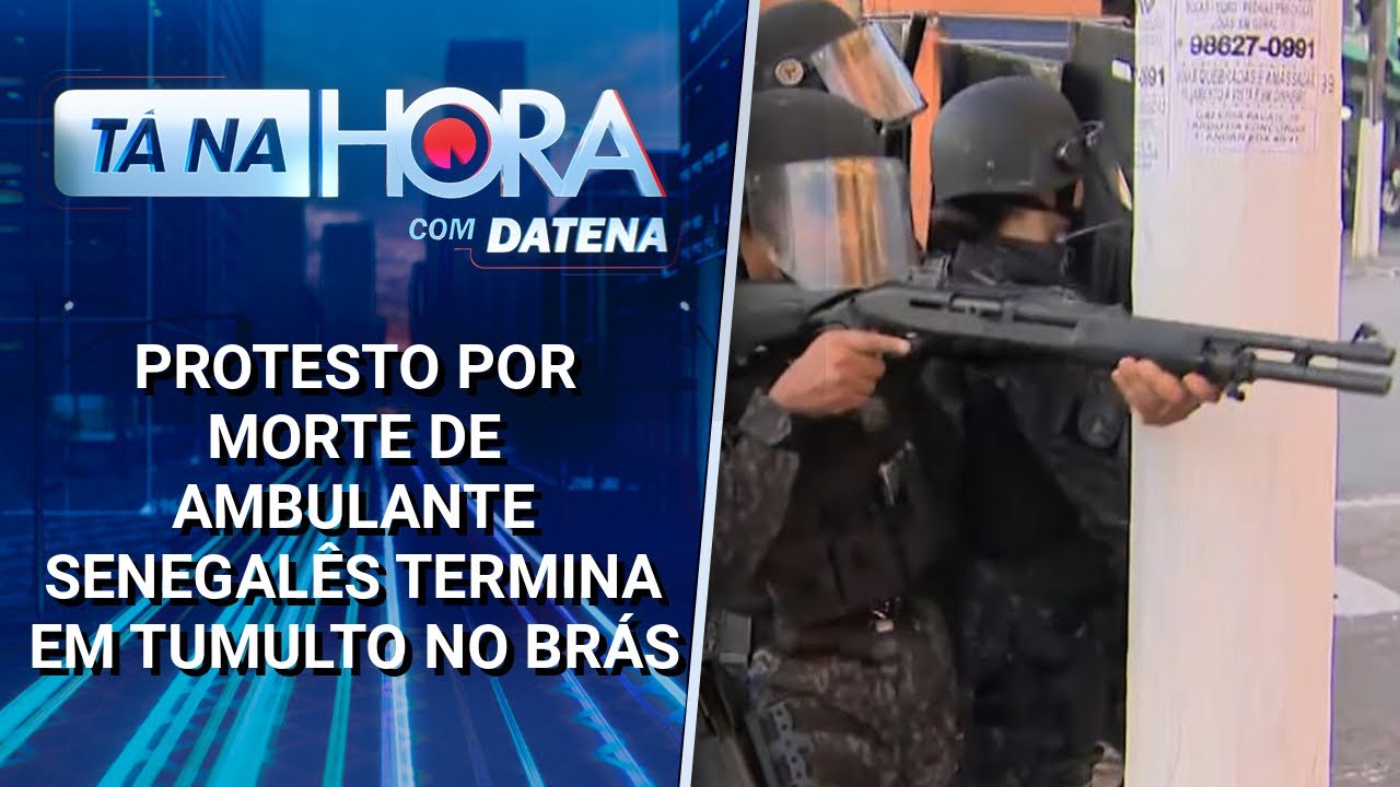 Protesto por morte de ambulante no Brás (SP) pela PM termina em confusão | Tá na Hora (12/04/25)