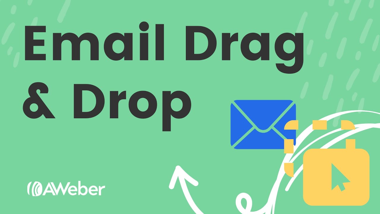 Exploring AWeber's drag and drop email builder