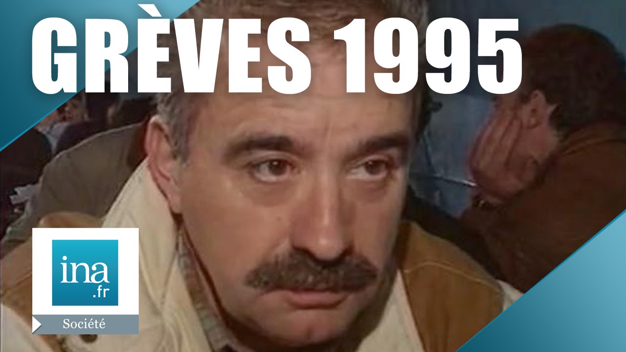 Gr&egrave;ves 1995: Les cheminots du Mans | Archive INA