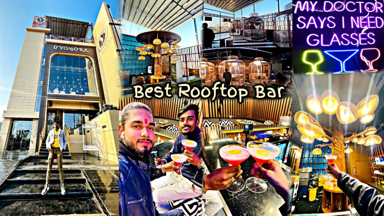 Best Rooftop Bar in Moradabad | Dyomore Rooftop Bar🍻2023 Very Amazing place in Moradabad Hotel 🏨
