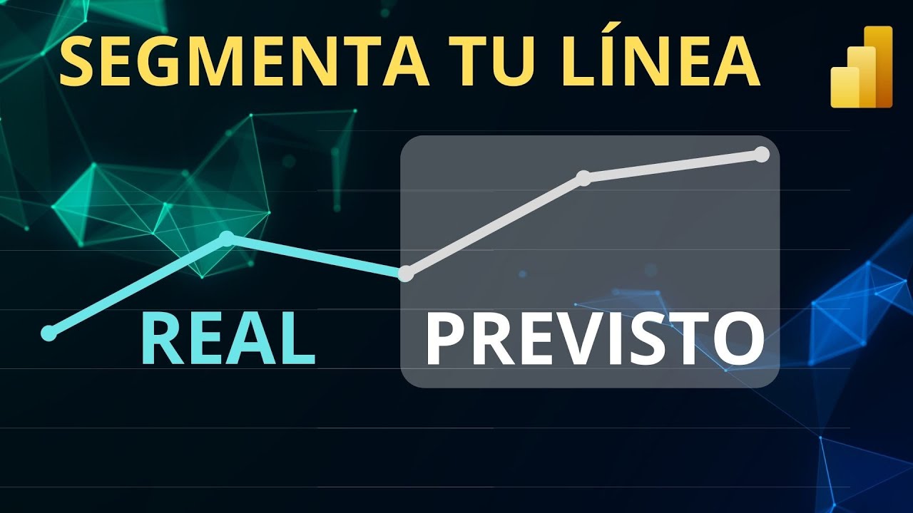 Cómo colorear los tramos real y previsto en un gráfico de líneas (Power BI)