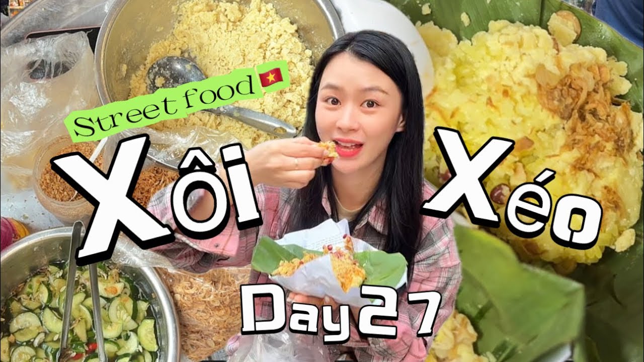 Xoi xeo อาหารชื่อดังที่ฮานอยเวียดนาม🇻🇳/ #streetfood / #food /#vietnam / คฝ#คนลาวในต่างแดน 