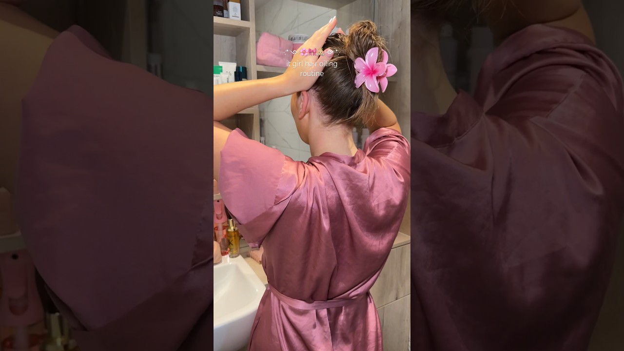 hair oiling routine 👼🏼🎀 #hairgrowth #haircare #haircare #hairtips #hairgrowthtips #asmr #hair
