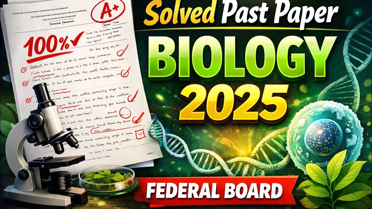 Past paper of Biology 2025 federal board || Past papers of class 9 federal board 