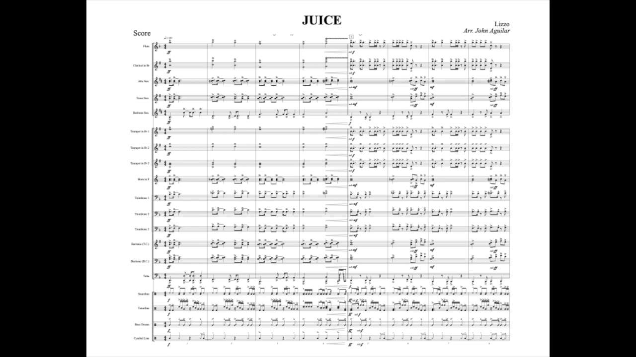 Juice - Lizzo | Marching Band Arrangement by John Aguilar