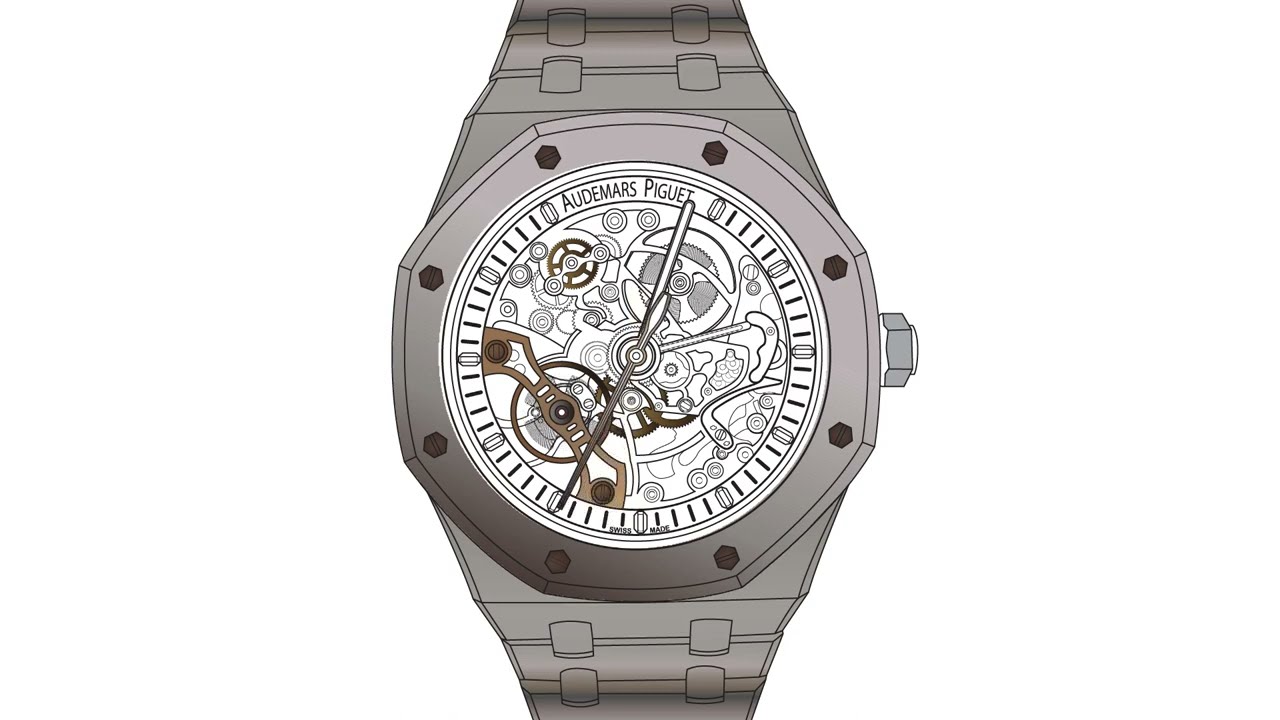 Audemars Piguet Royal Oak Double Wheel Balance  Openworked 15407ST Into and Setting time
