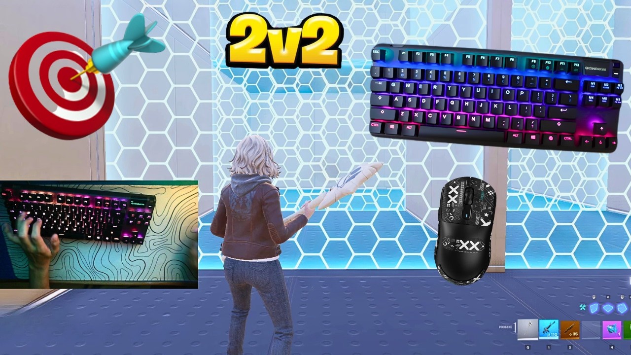 *NEW* GRACE ASHCROFT SKIN | Fortnite 2v2 Piece Control😍 SteelSeries Apex Pro TKL ASMR💤