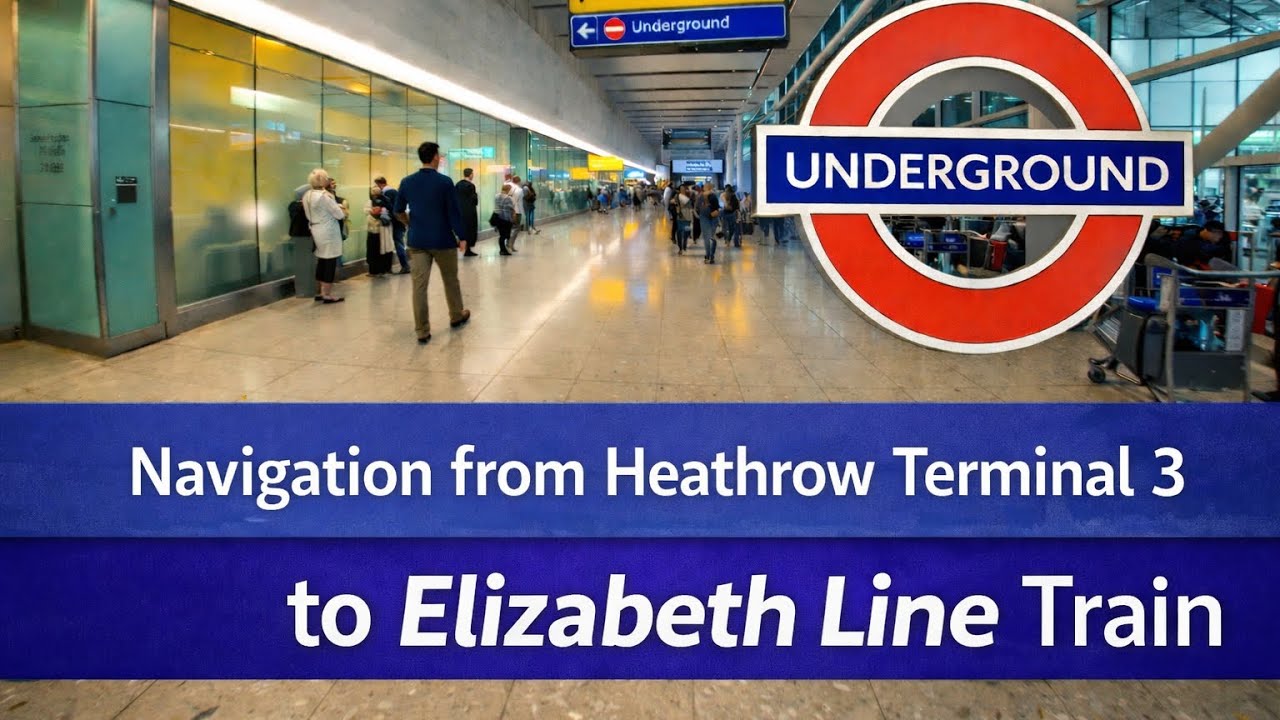 Navigation from Heathrow Terminal 3 to Elizabeth Line Train