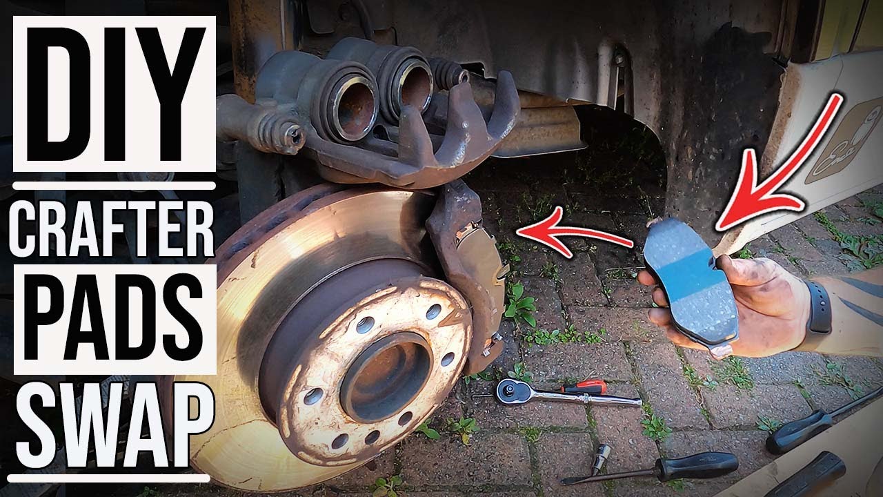 How To REPLACE Brake Pads On A VW Crafter Van