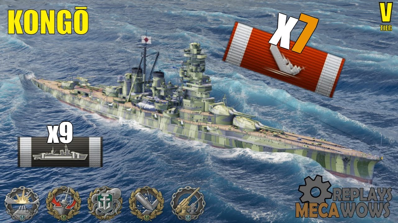 Kongo 7 Kills & 151k Damage | World of Warships Gameplay