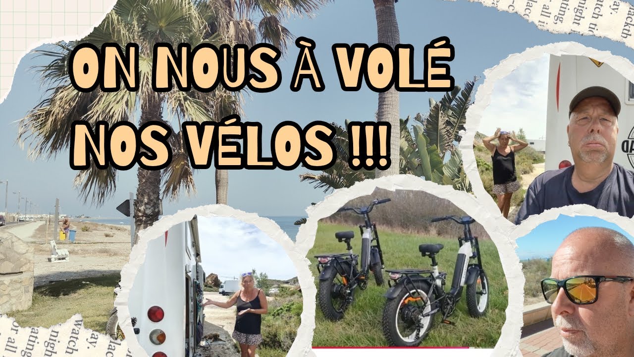On nous &agrave; vol&eacute; nos v&eacute;los !!!  #vanlifevoyages #campingcar #espagne #cyrusher