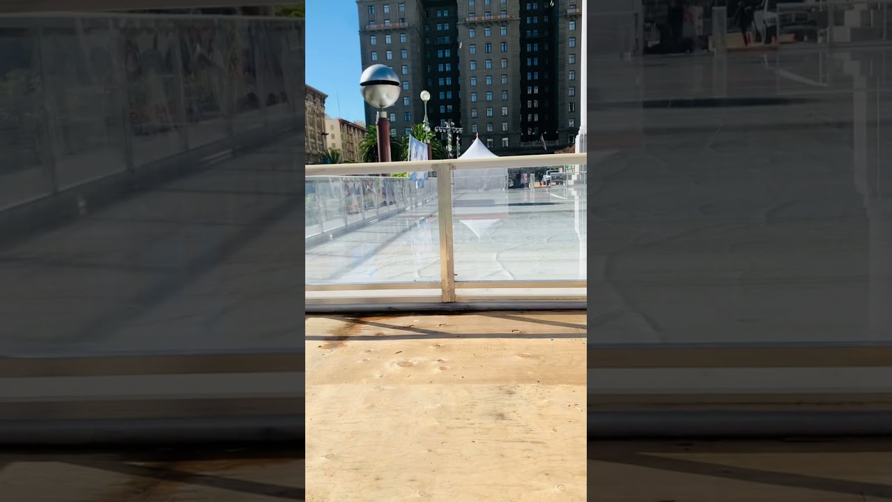 Ice Skating Rink at Union Square in San Francisco