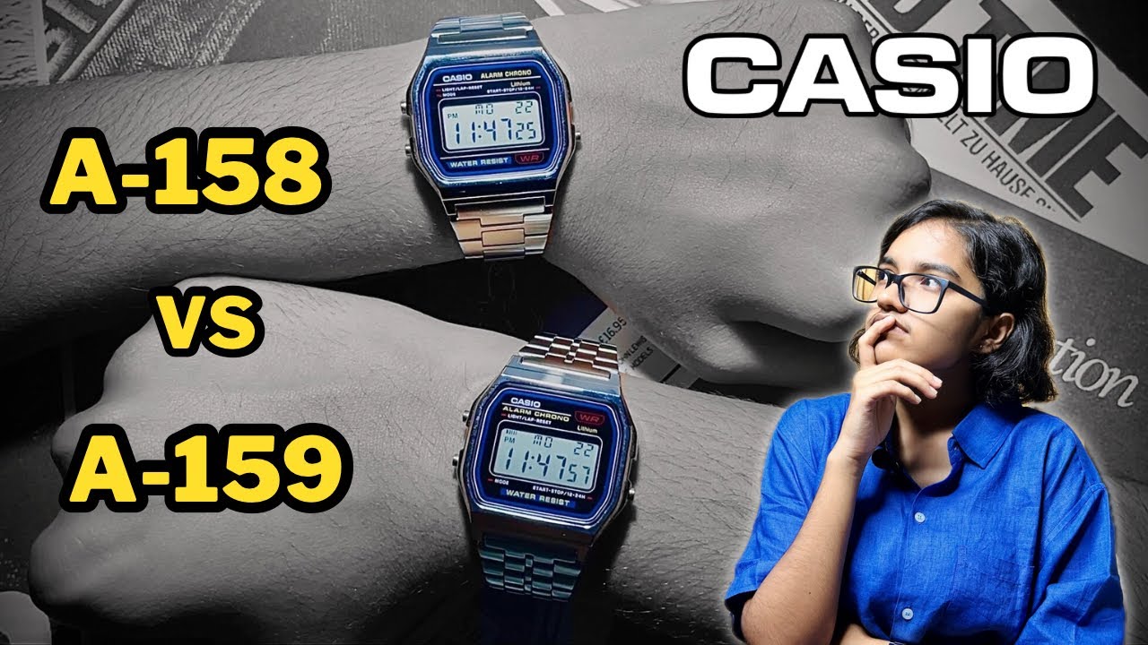 CASIO A158 vs A159 l are they any different?