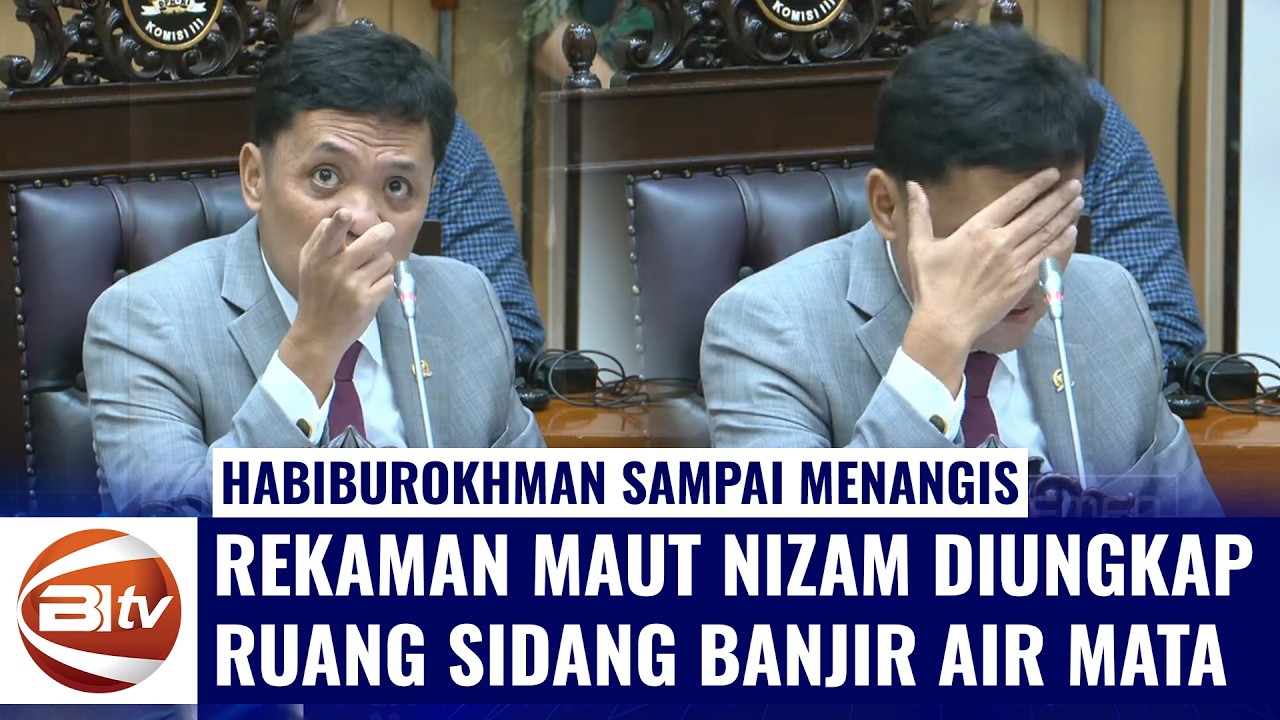 Jerit Tangis Ibu Nizam Guncang Gedung DPR, Habiburokhman Tak Kuasa Tahan Kesedihan Mendalam