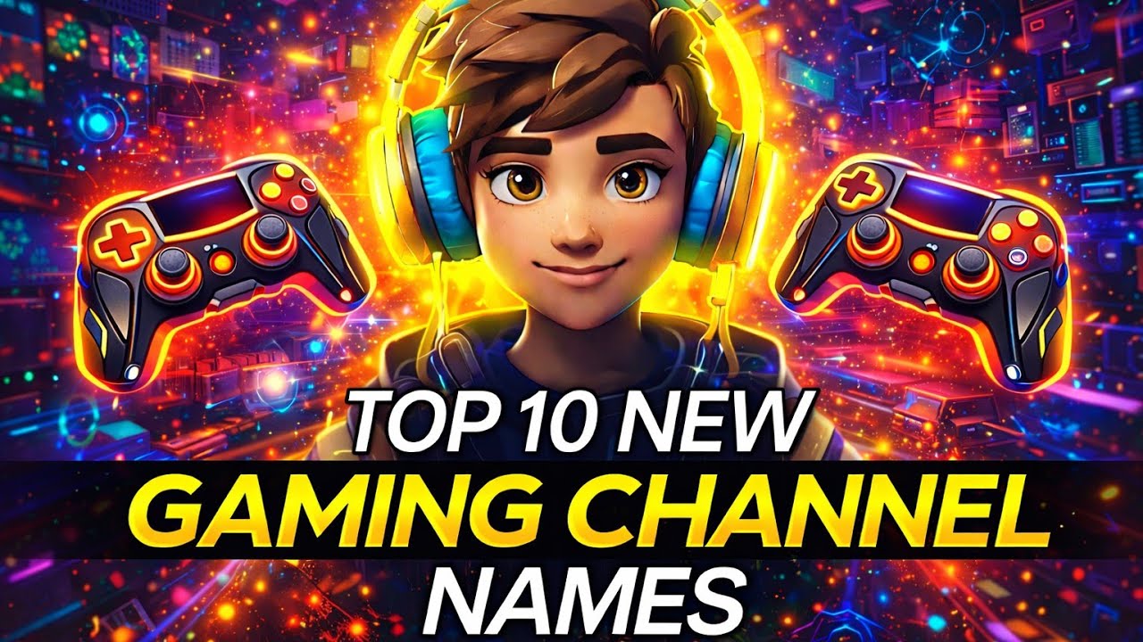 Top 10 Best Gaming Channel Names || New YouTube Channel Names 2026 ⚡✨