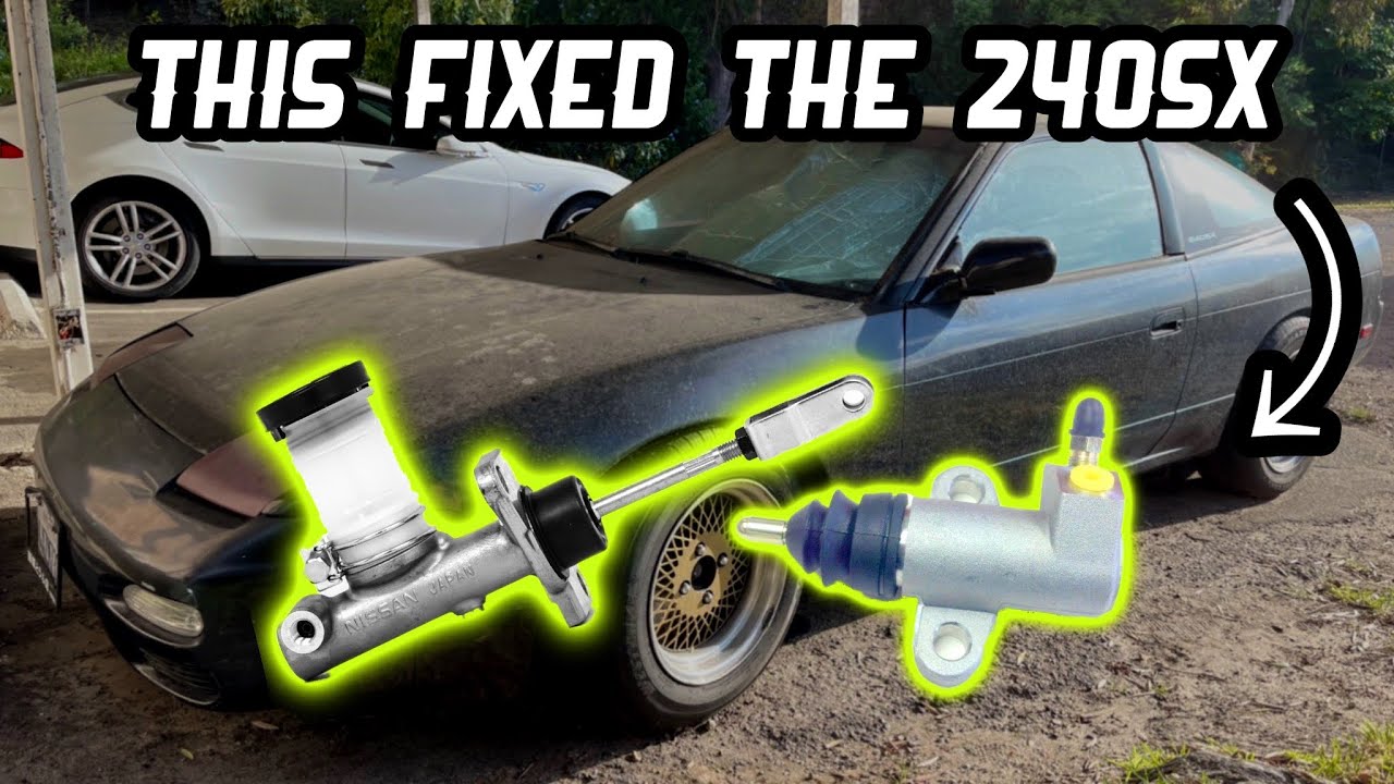 Replacing Master And Slave Cylinder on 1993 Nissan 240sx S13!
