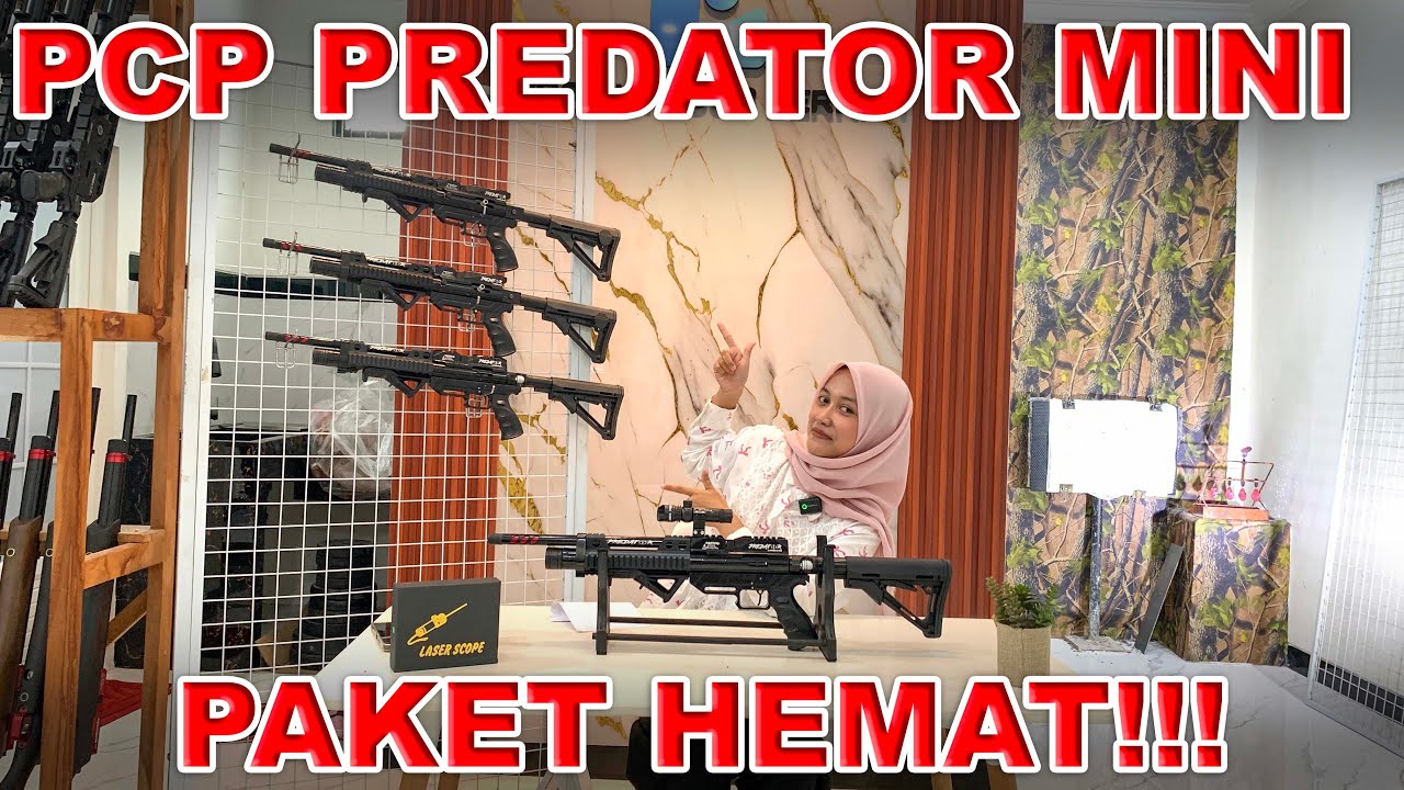 HARGA 2 JUTAAN PAKET HEMAT PREDATOR MINI SERIES M4 PLUS LESER!!!
