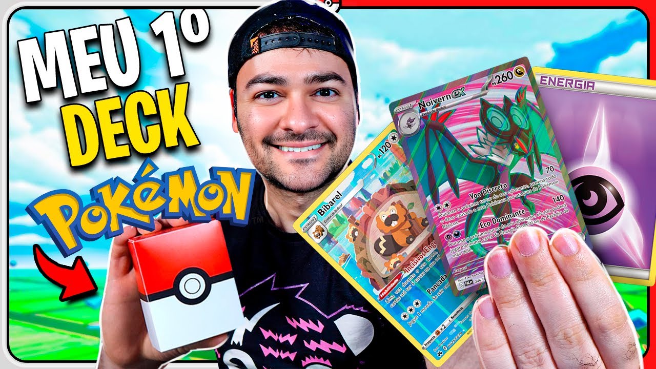 Montei Meu 1º DECK de CARTAS POKÉMON TCG depois de 3 ANOS | MONTALVÃO