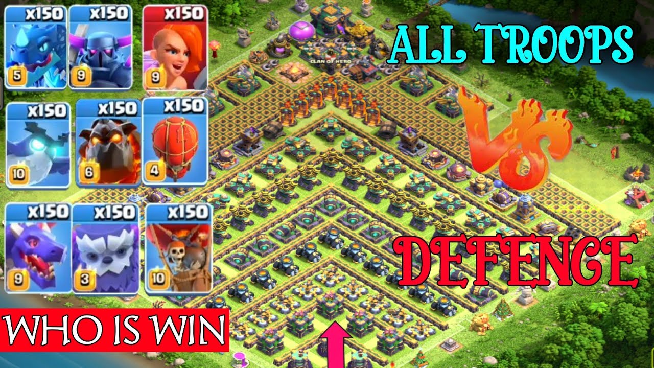 Coc Impossible Base Formation vs all troops.