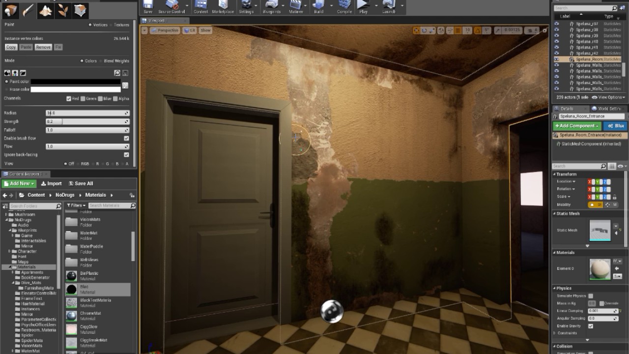 Lets paint old - Unreal Engine 4 Vertex Paint Shader