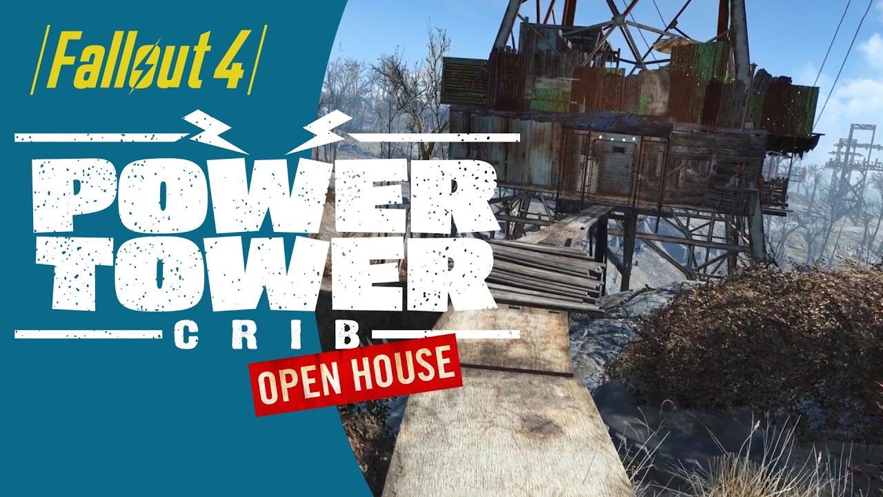 Fallout 4 - Экскурсия по дому - Power Tower Crib (PS5/модификации)