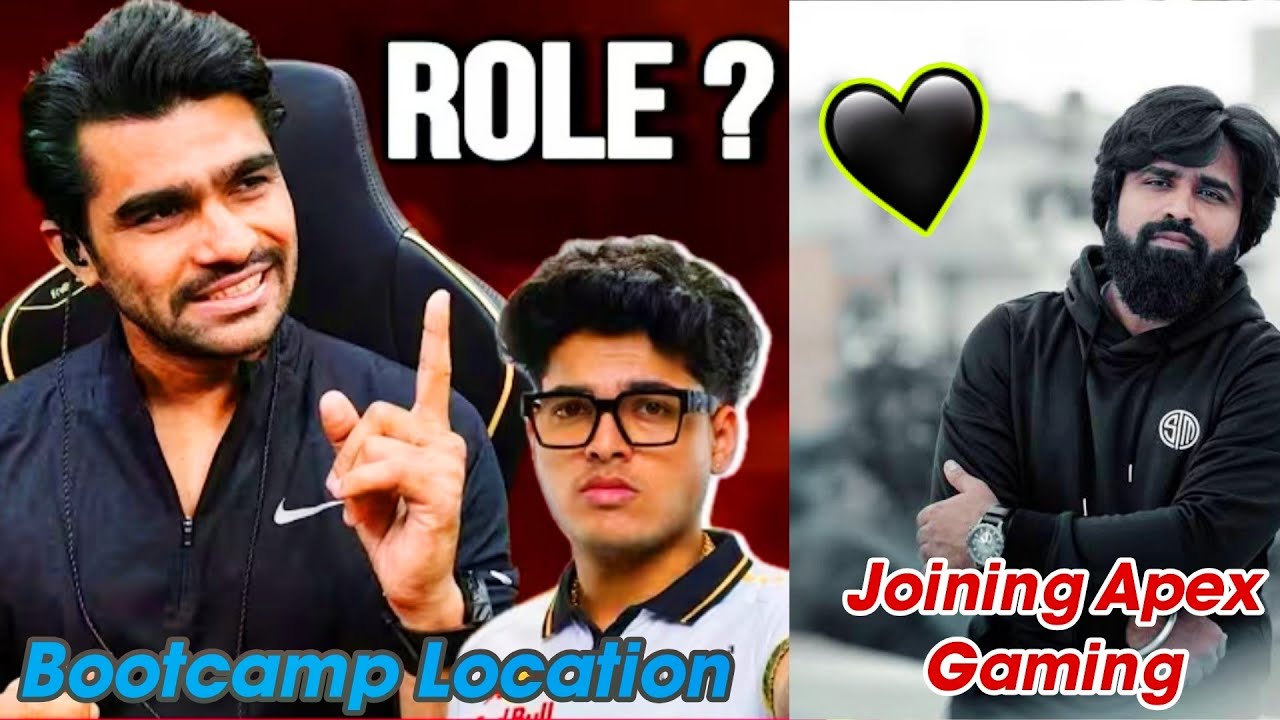 Shreeman Legend Reveal Apex Lineup 🖤 Ghatak Join Apex Gaming 🖤😱 Apex Gaming Bootcamp Location 😱