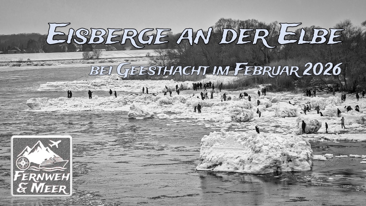 Eisberge an der Elbe – Winter 2026 bei der Schleuse Geesthacht