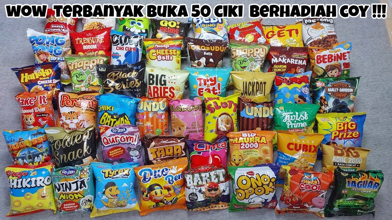 WOW MANTAP BUKA 50 BUNGKUS  CIKI BERHADIAH MANTAP UEEYY !!!