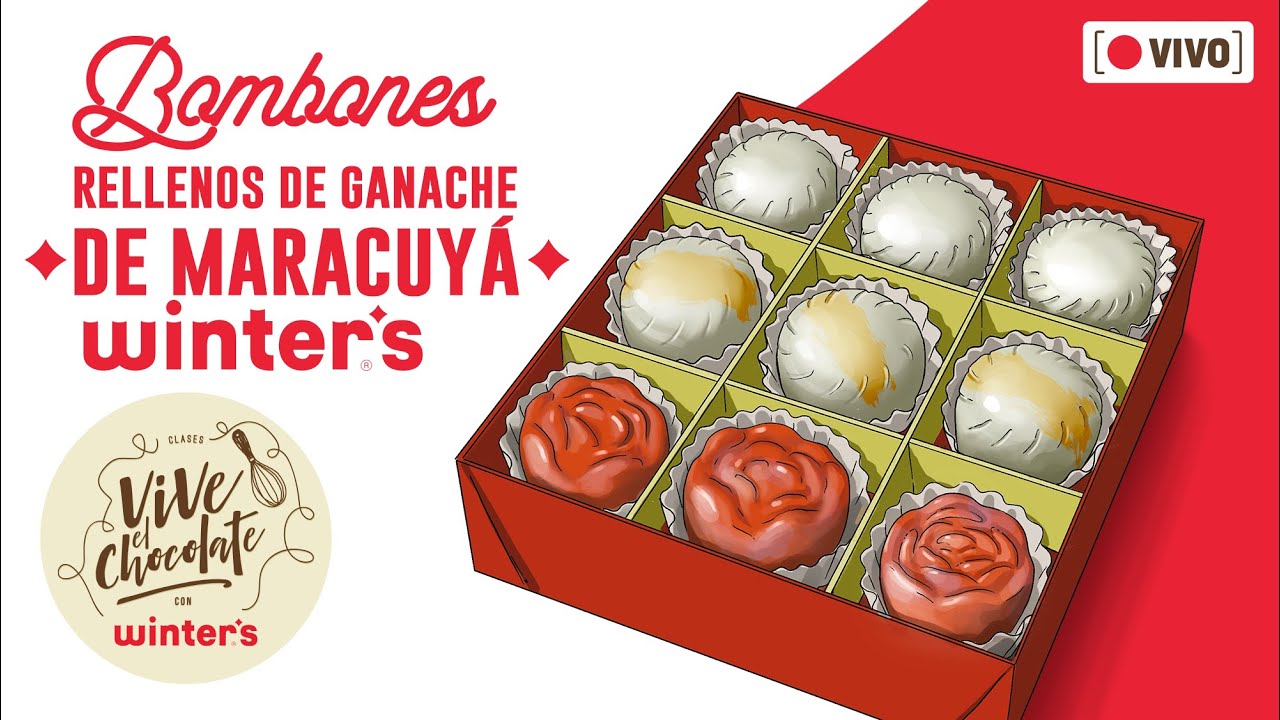 BOMBONES RELLENOS DE GANACHE DE MARACUYÁ #ViveElChocolate 🍫😋