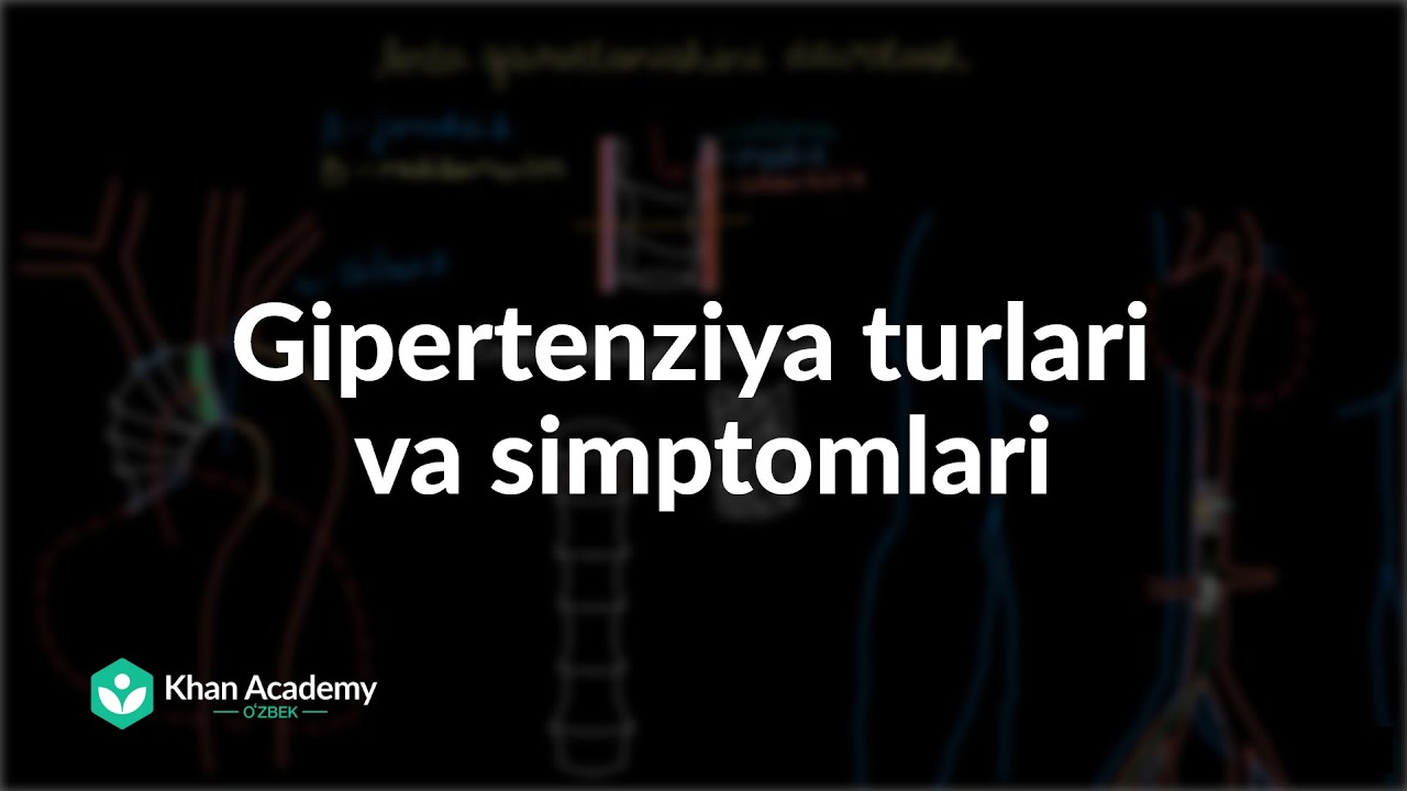 Gipertenziya turlari va simptomlari | Gipertenziya | Tibbiyot