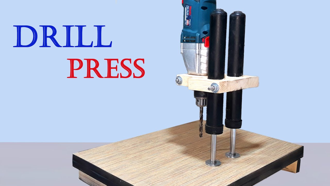 homemade woodworking tool ideas - make a drill press - how to make drill stand