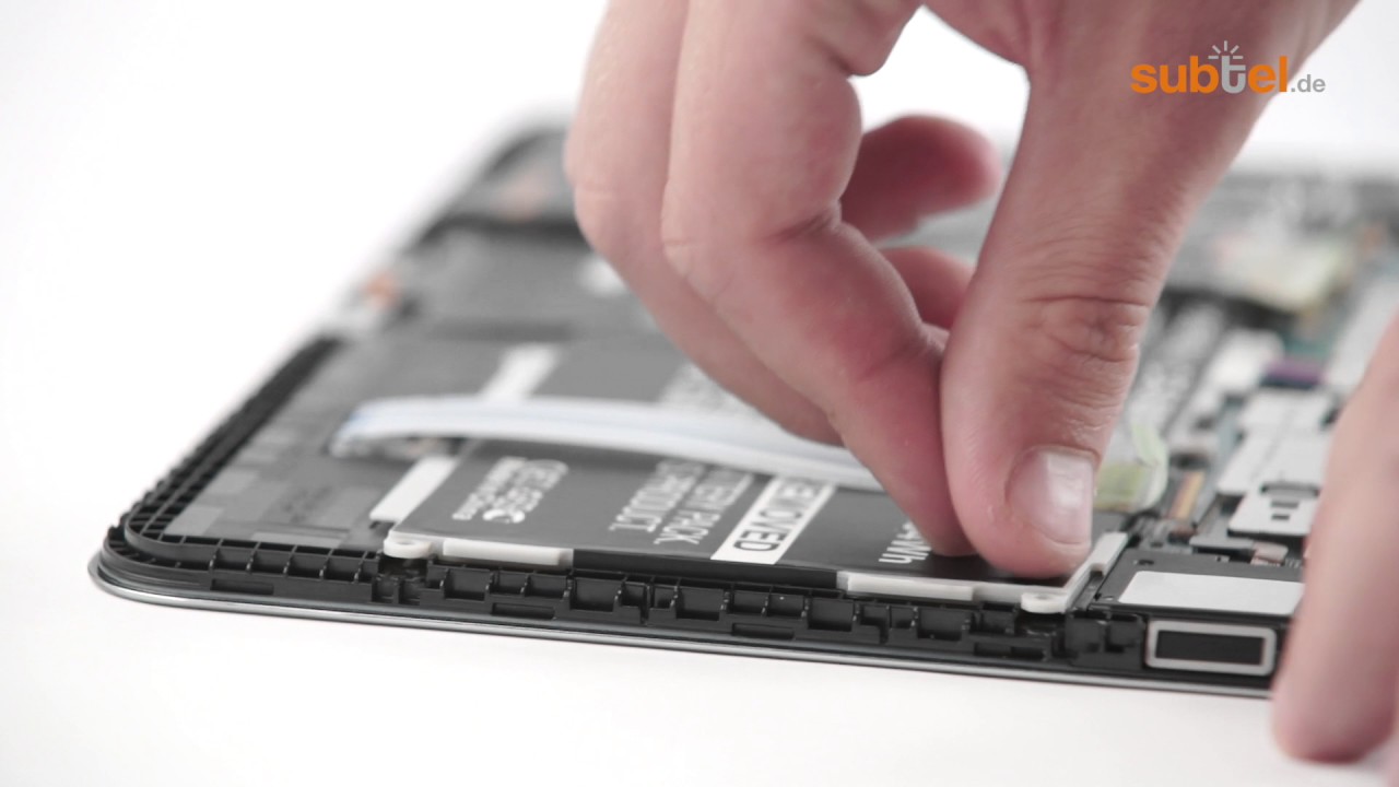 Akku wechseln Samsung Galaxy Tab 4 10.1 SM-T530 Anleitung Akkutausch