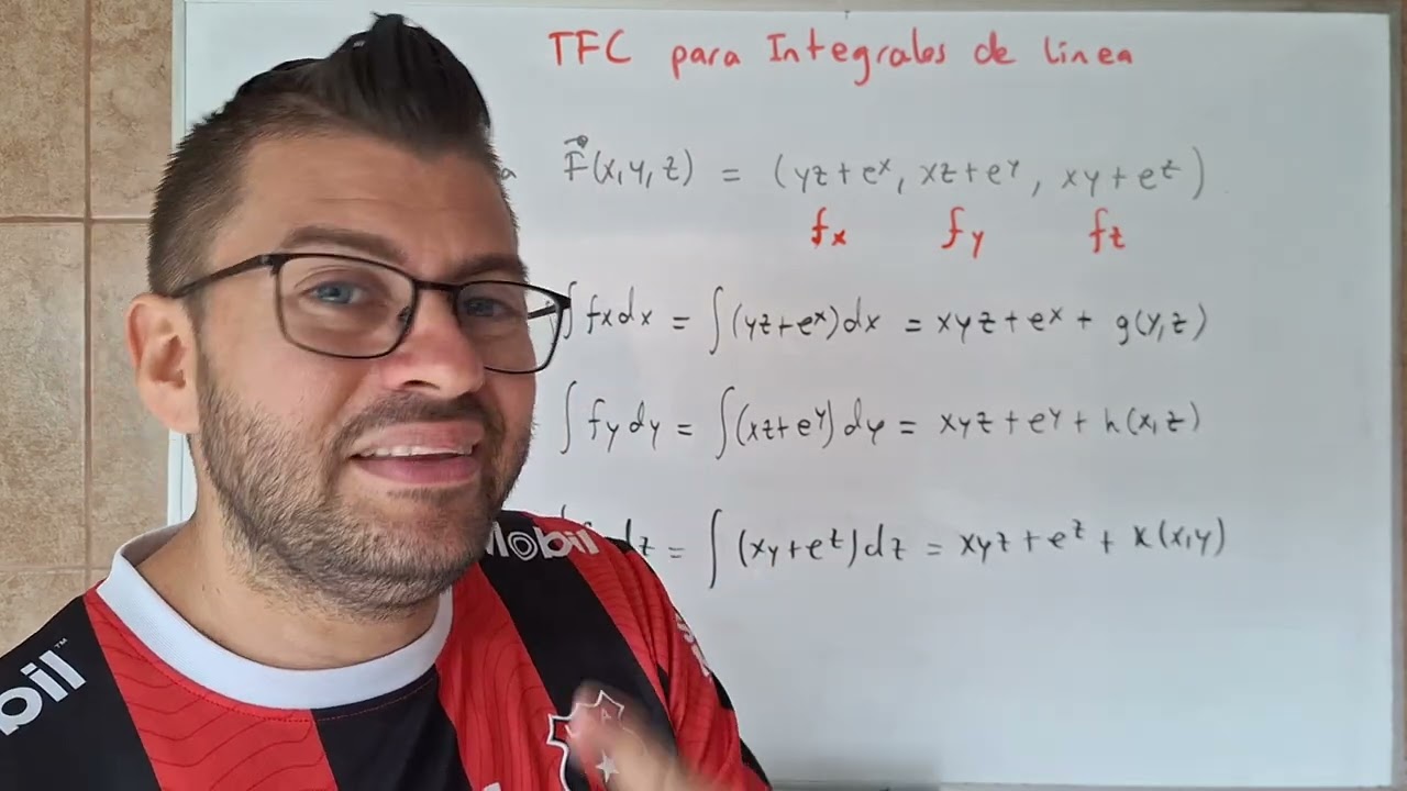 Un ejercicio FÁCIL y COMPLETO del Teorema Fundamental del Cálculo para Integrales de Línea