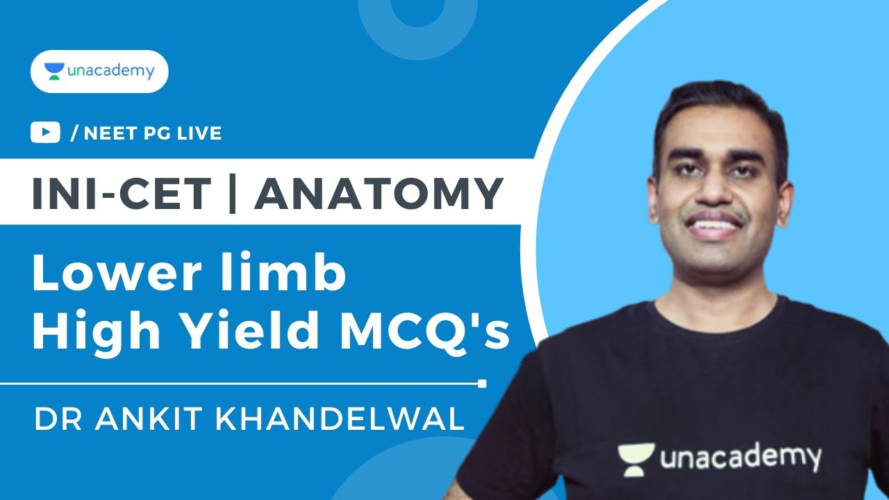 INI-CET Special | Anatomy Lower Limb MCQ's | Dr Ankit Khandelwal