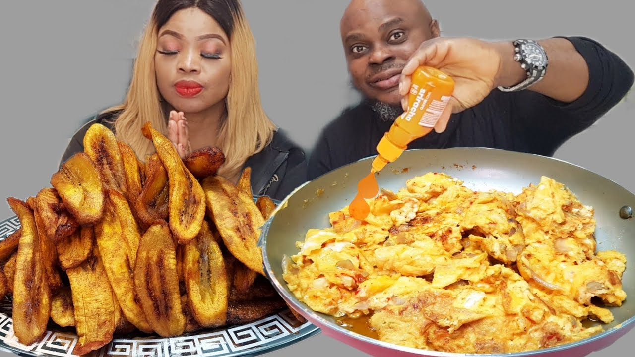 *GREEDY MAN*HE PUT HOT SPICY PEPPER IN OUR FOOD SO HE CAN EAT THE FOOD ALONE | FRIED EGGS & PLANTAIN