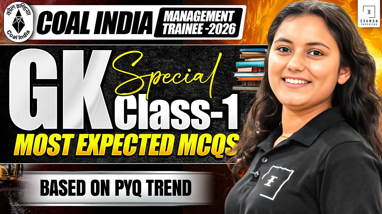 Coal India Limited MT General Awareness | CIL MT 2026 Top PYQs & Expected Questions