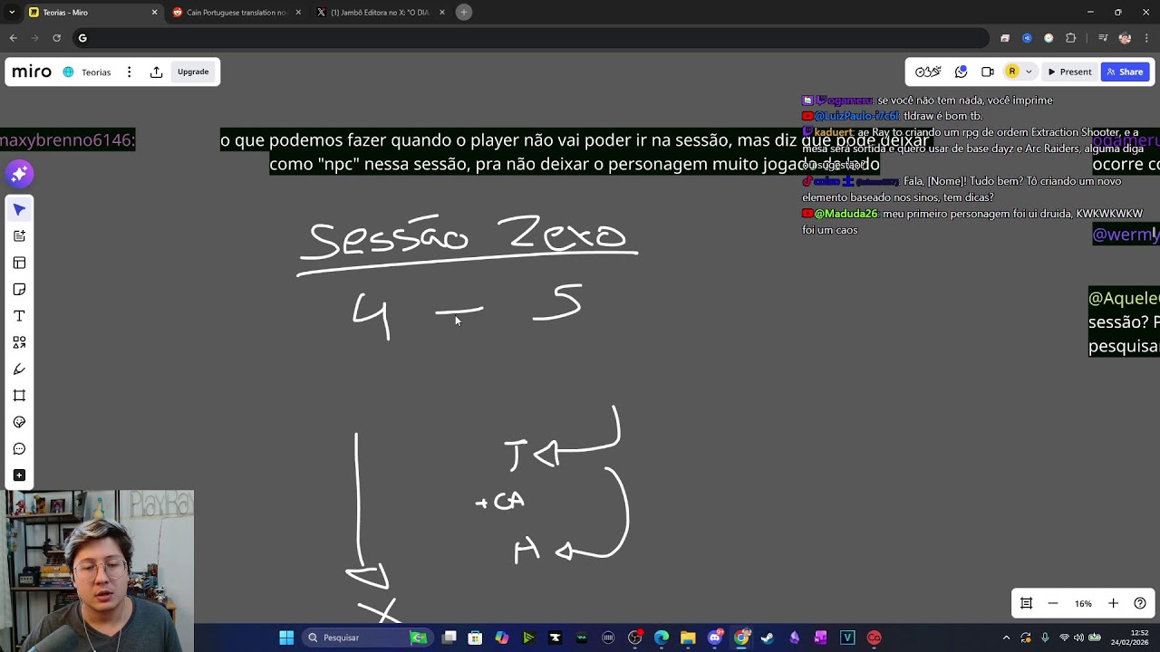 Dicas sobre RPG com o chat