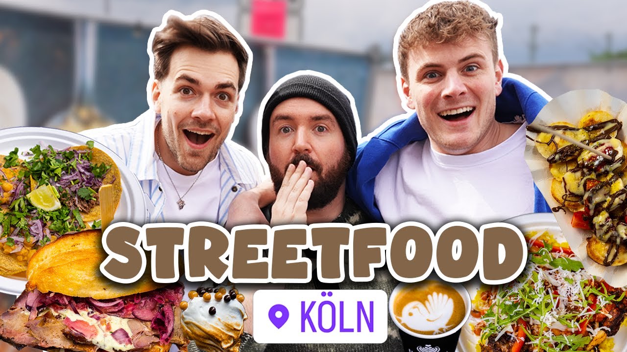 ALLES ESSEN auf dem STREETFOOD FESTIVAL in K&Ouml;LN mit DAVE und MAX
