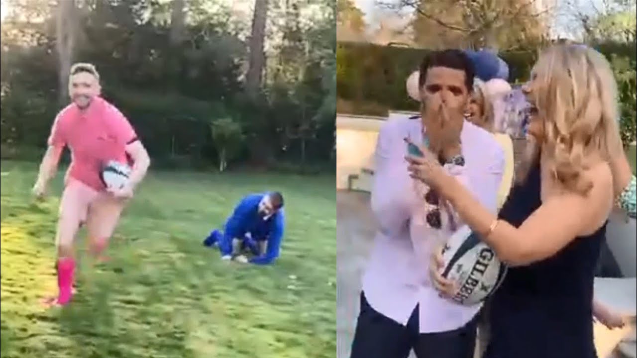 Gender reveal Rugby style - boy or a girl?