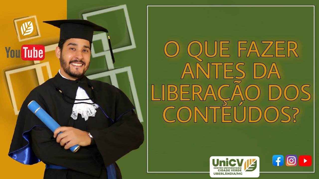 FAÇA ISSO ANTES DA LIBERAÇÃO DOS CONTEÚDOS DIA 11/07