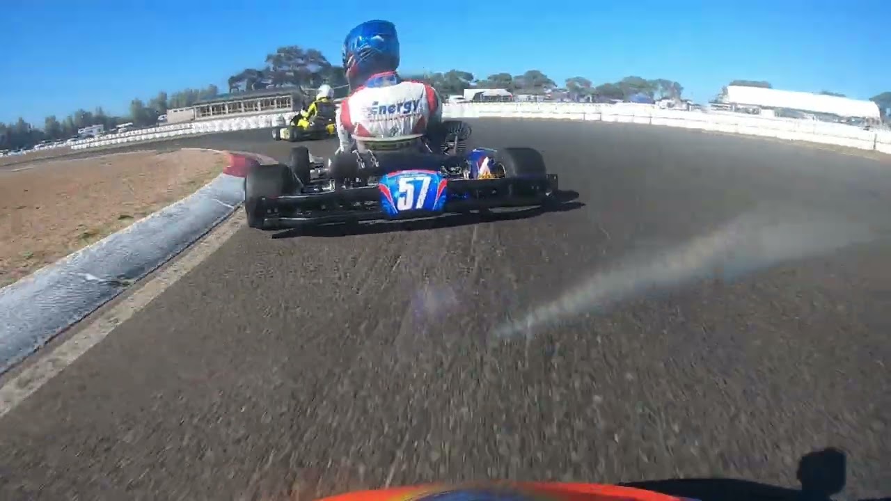 City of Adelaide titles heat 1: KA3 Senior (Robbie Graham) Bolivar kart club