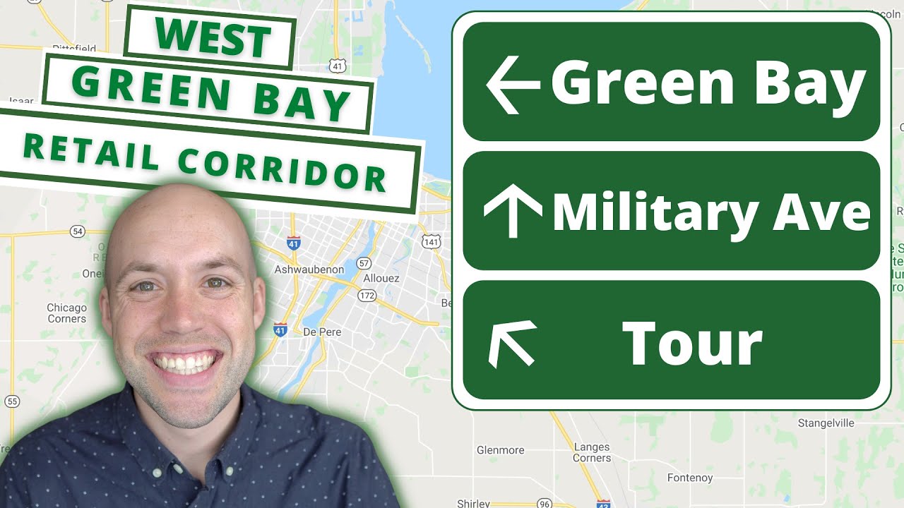 Green Bay Wisconsin Driving Tour - Military Avenue A Main West Green Bay Road