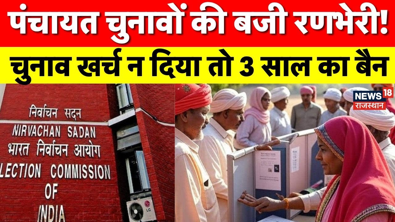 Rajasthan Panchayat Elections : राज्य चुनाव आयोग का सख्त कदम, चुनाव खर्च न देने पर 3 साल का बैन |Top