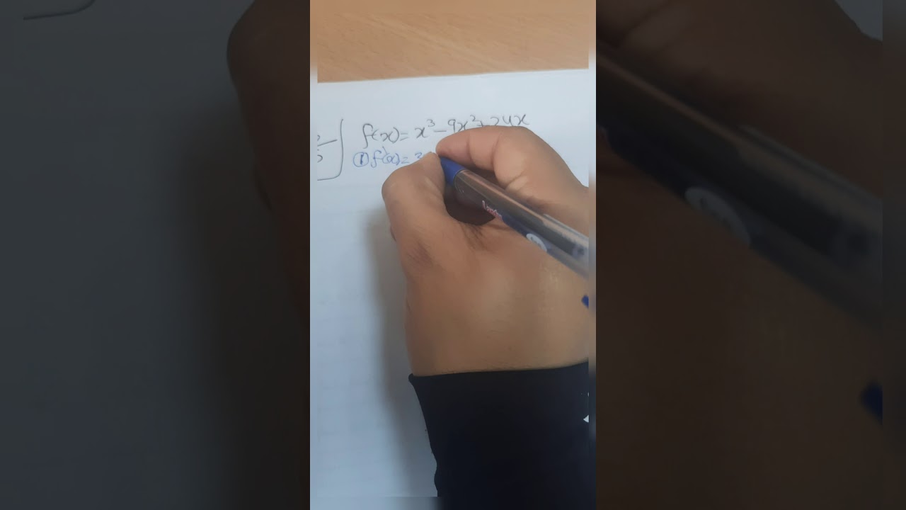 ريض٣٦٦:تطبيقات المشتقة الأولى والثانية١