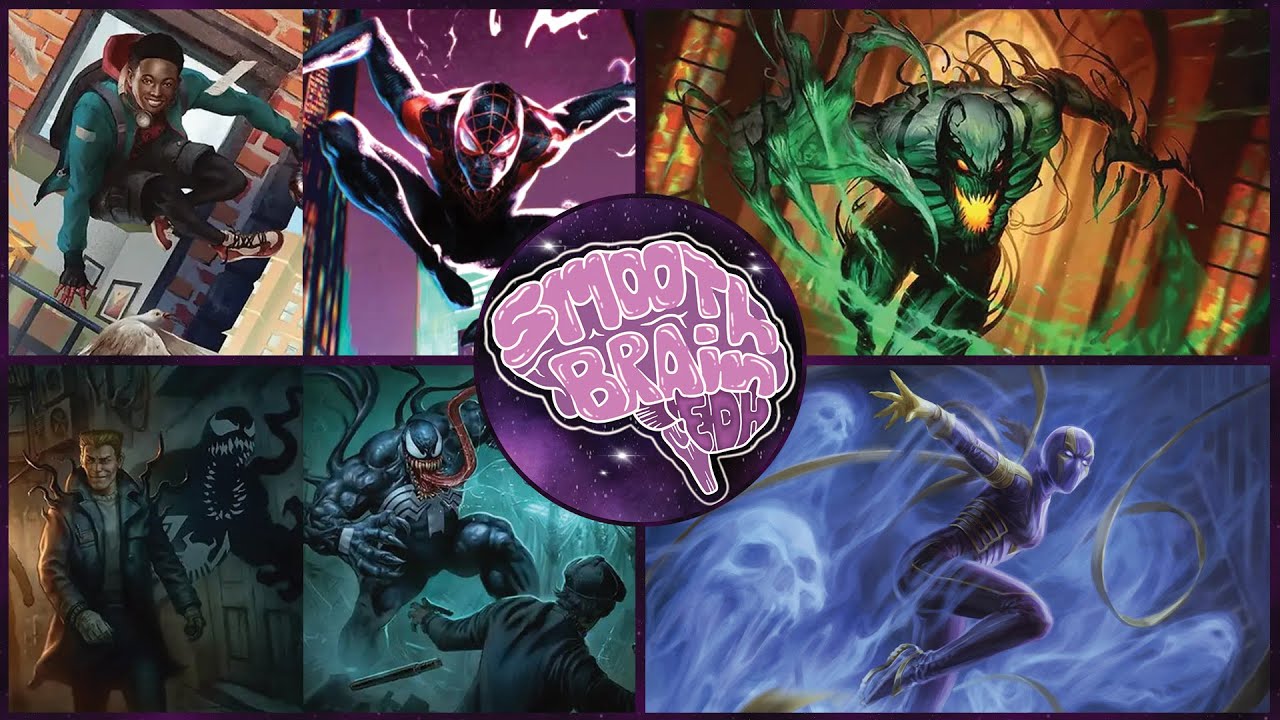 Miles Morales vs Anti-Venom vs Eddie Brock vs Wraith | Spider-Man EDH Gameplay | Smooth Brain EDH